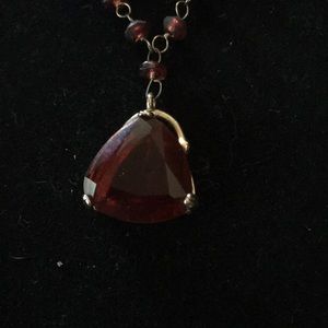 Monet double strand drop necklace